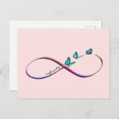 Schmetterlinge Postkarte (Vorne/Hinten)