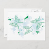 Schmetterlinge Postkarte (Vorne/Hinten)