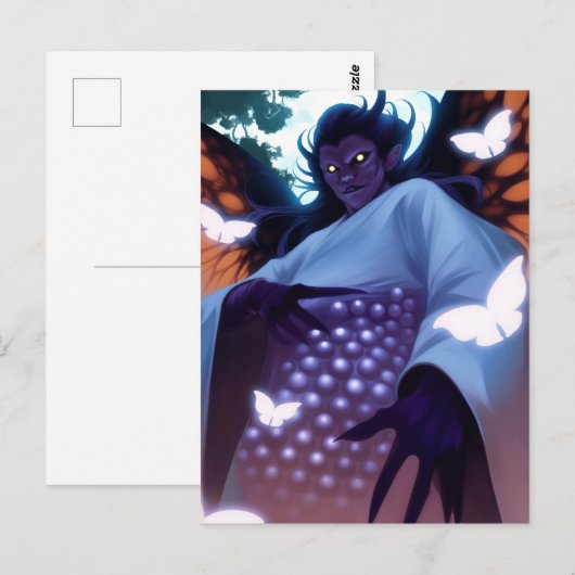 Schmetterlinge Postkarte (Vorne/Hinten)