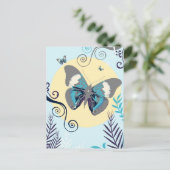 Schmetterlinge Postkarte (Stehend Vorderseite)
