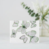 Schmetterlinge Postkarte (Stehend Vorderseite)