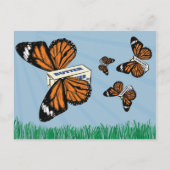 Schmetterlinge Postkarte (Vorderseite)