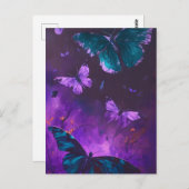 Schmetterlinge Postkarte (Vorne/Hinten)