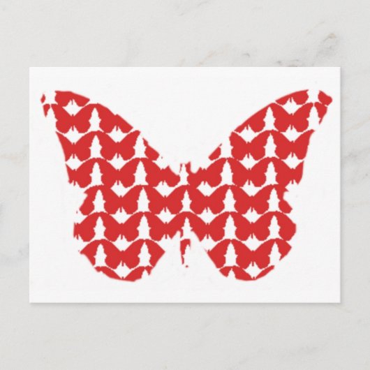 Schmetterlinge Postkarte (Vorderseite)