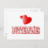 Schmetterlinge Postkarte (Vorne/Hinten)