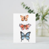 Schmetterlinge Postkarte (Stehend Vorderseite)