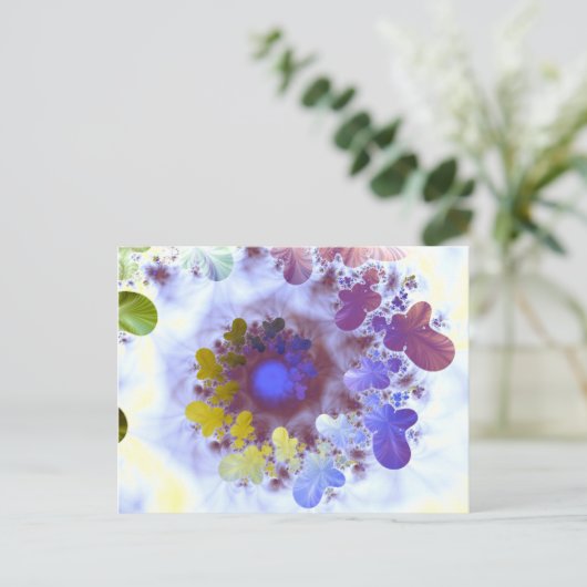 Schmetterlinge Postkarte (Stehend Vorderseite)