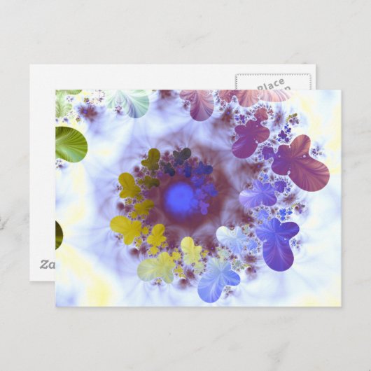 Schmetterlinge Postkarte (Vorne/Hinten)