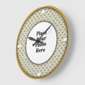 Schmetterlinge rahmen Ihr Foto an der Wand Große Wanduhr (Winkel)