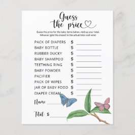 Schmetterlinge - Rate den Preis! Spiel