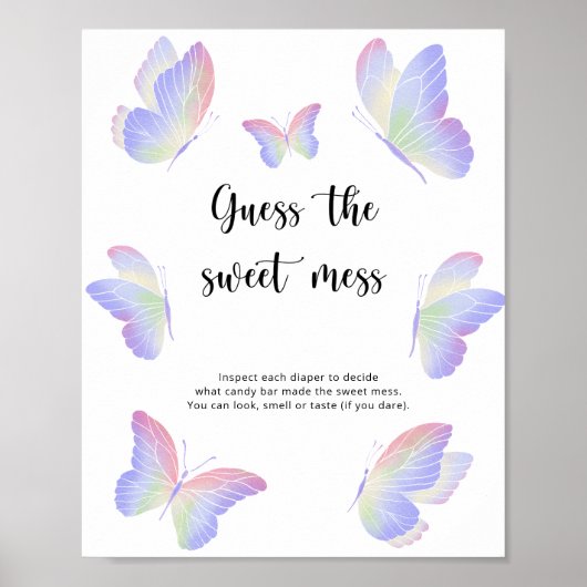 Schmetterlinge - raten Sie mal vom süßen Schlamass Poster (Vorne)