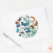 Schmetterlinge, Raupen von William Forsell Kirby Runder Aufkleber (Umschlag)