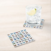 Schmetterlinge Rechteckiger Pappuntersetzer (Vor Ort)