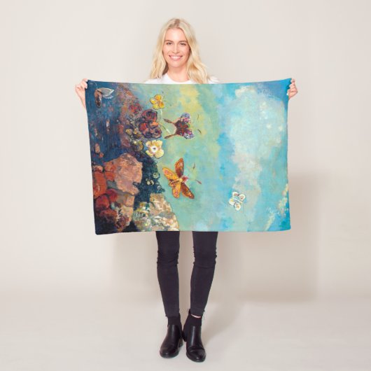 Schmetterlinge, Redon Fleecedecke (Beispiel)