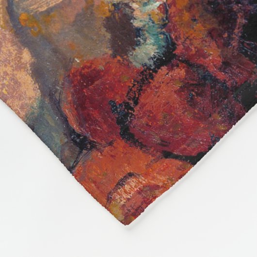 Schmetterlinge, Redon Fleecedecke (Ecke)