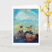 Schmetterlinge, Redon Karte (Gelbe Blume)