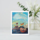 Schmetterlinge, Redon Postkarte (Stehend Vorderseite)