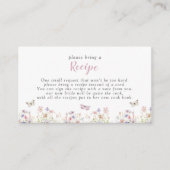 Schmetterlinge Rosa Blume Bitte bringen Sie ein Re Begleitkarte (Vorderseite)