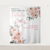 Schmetterlinge Rosa Brautparty Rückwürfe Wandteppich (Vorderseite)