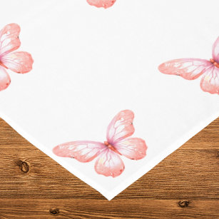Schmetterlinge Rosengold Tischdecke