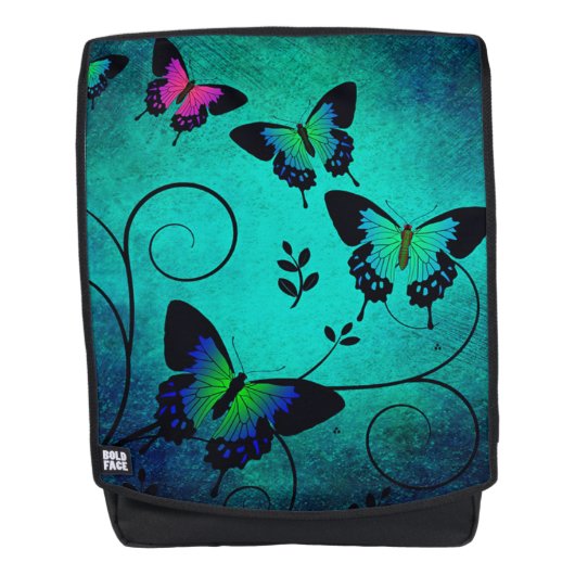 Schmetterlinge Rucksack (Vorderseite)