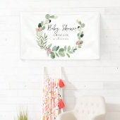 Schmetterlinge rund um das Baby-Duschbanner Banner (Insitu)