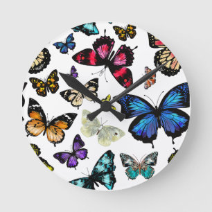 Schmetterlinge Runde Wanduhr