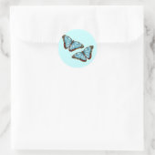 Schmetterlinge Runder Aufkleber (Tasche)