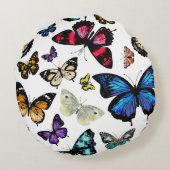 Schmetterlinge Rundes Kissen (Rückseite)