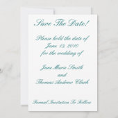 Schmetterlinge Save the Date Einladung (Rückseite)