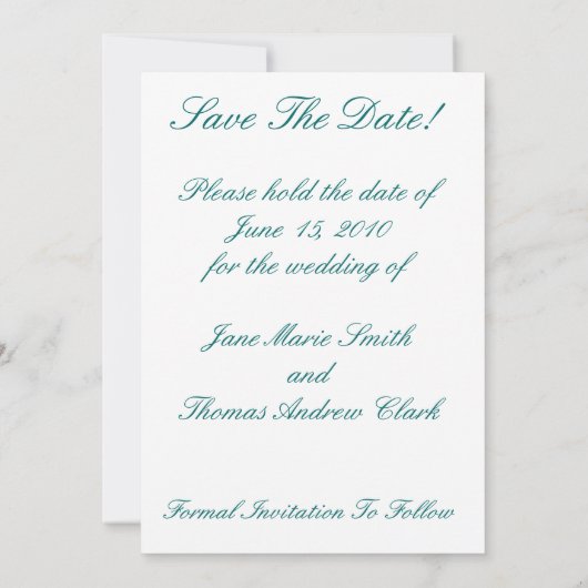 Schmetterlinge Save the Date Einladung (Rückseite)