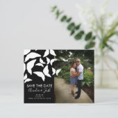 Schmetterlinge Save the Date Foto Postkarte (Stehend Vorderseite)
