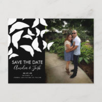 Schmetterlinge Save the Date Foto Postkarte