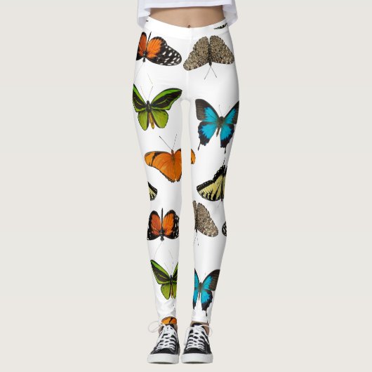 Schmetterlinge, Schmetterlinge gestalten transpare Leggings (Vorderseite)