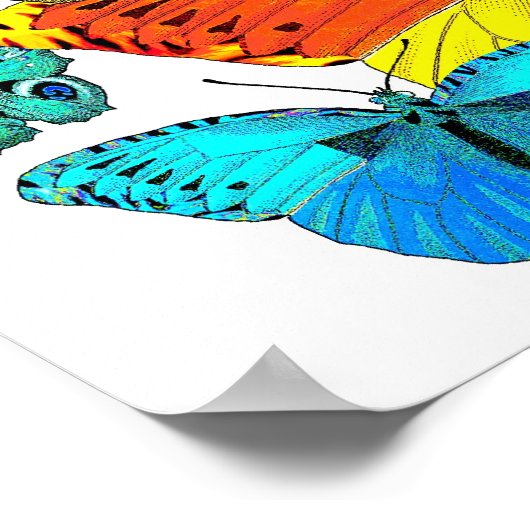 Schmetterlinge! Schmetterlinge! Poster (Ecke)