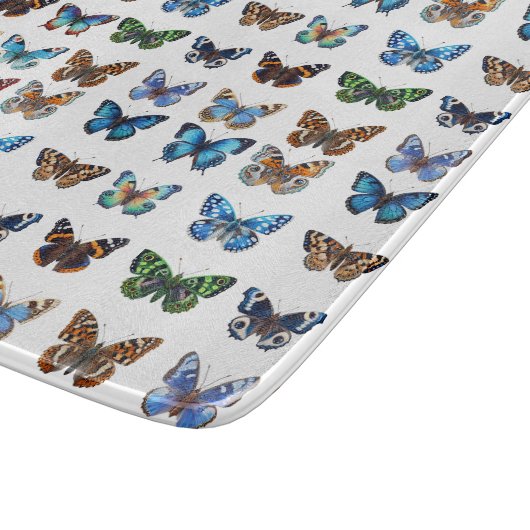 Schmetterlinge Schneidebrett (Ecke)