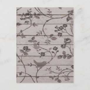 Schmetterlinge, schön Vintag und elegant, mit Blum Postkarte