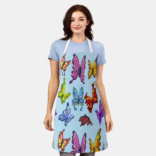 Schmetterlinge Schürze (Getragen)