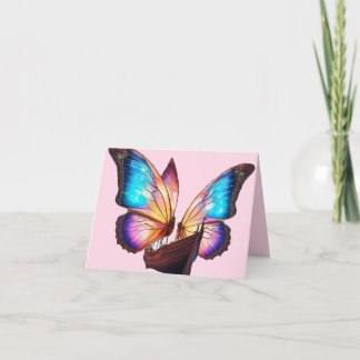 Schmetterlinge Segelboot Karte