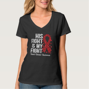 Schmetterlinge sein Kampf ist meine Herzkrankheit T-Shirt
