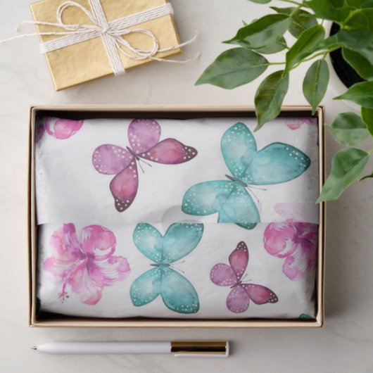 Schmetterlinge Serie Design 1 Seidenpapier (Geschenk)