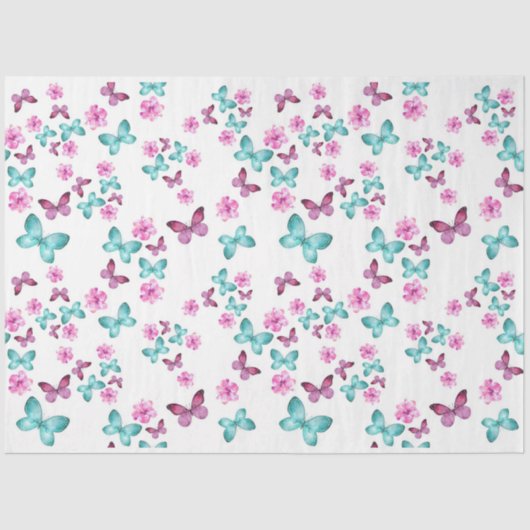 Schmetterlinge Serie Design 5 Seidenpapier (Vorderseite)