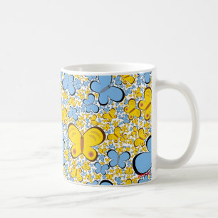 Schmetterlinge sind frei kaffeetasse