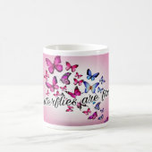 Schmetterlinge sind… frei kaffeetasse (Mittel)