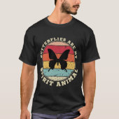 Schmetterlinge sind mein Geist-Tier-T - Shirt (Vorderseite)