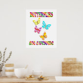 Schmetterlinge sind Phantastisch Poster (Küche)
