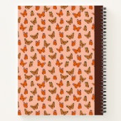 Schmetterlinge Spiralzusammensetzung Notizblock (Rückseite)