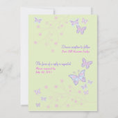 Schmetterlinge (Springtime) Einladung (Rückseite)