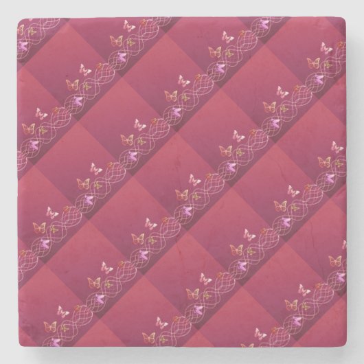 Schmetterlinge Steinuntersetzer (Vorderseite)