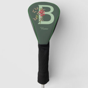 Schmetterlinge Süße Erbse Monogramm Initial B Name Golf Headcover